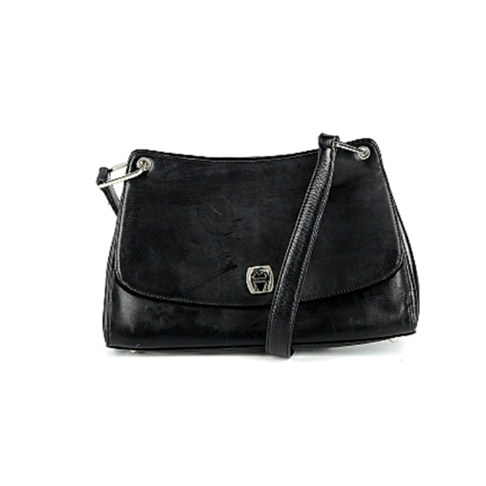 🚫SOLD🚫Etienne Aigner black leather shoulder bag vintage
